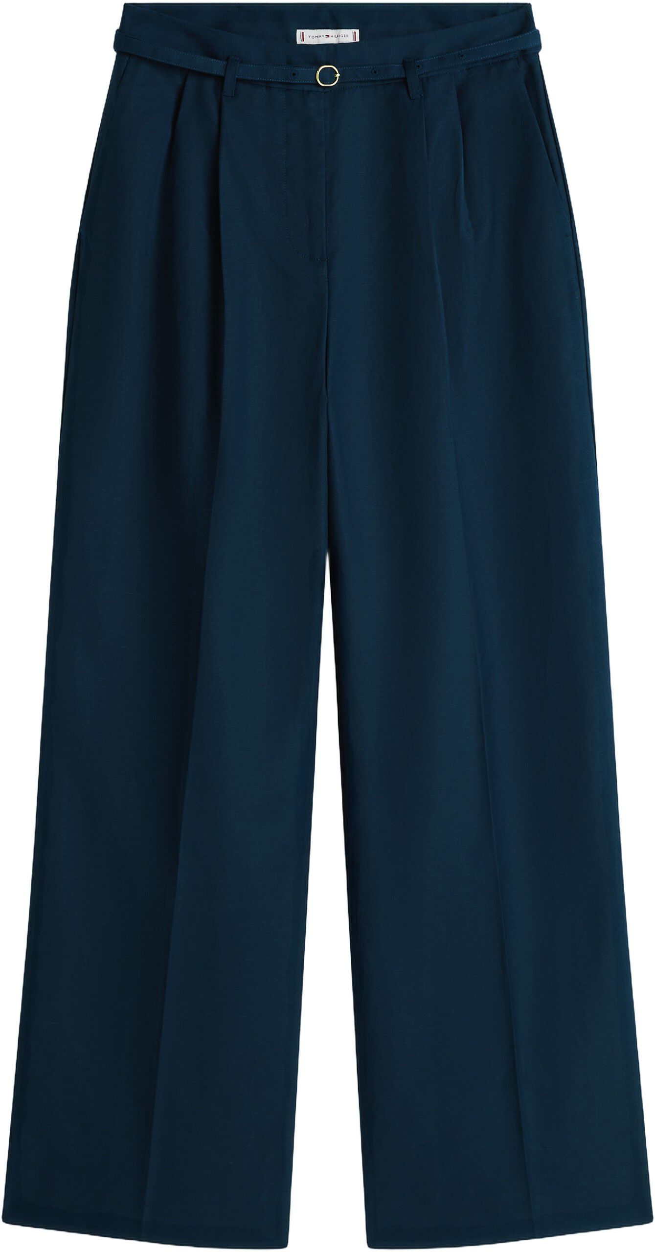 LINEN BLEND WIDE LEG PANT