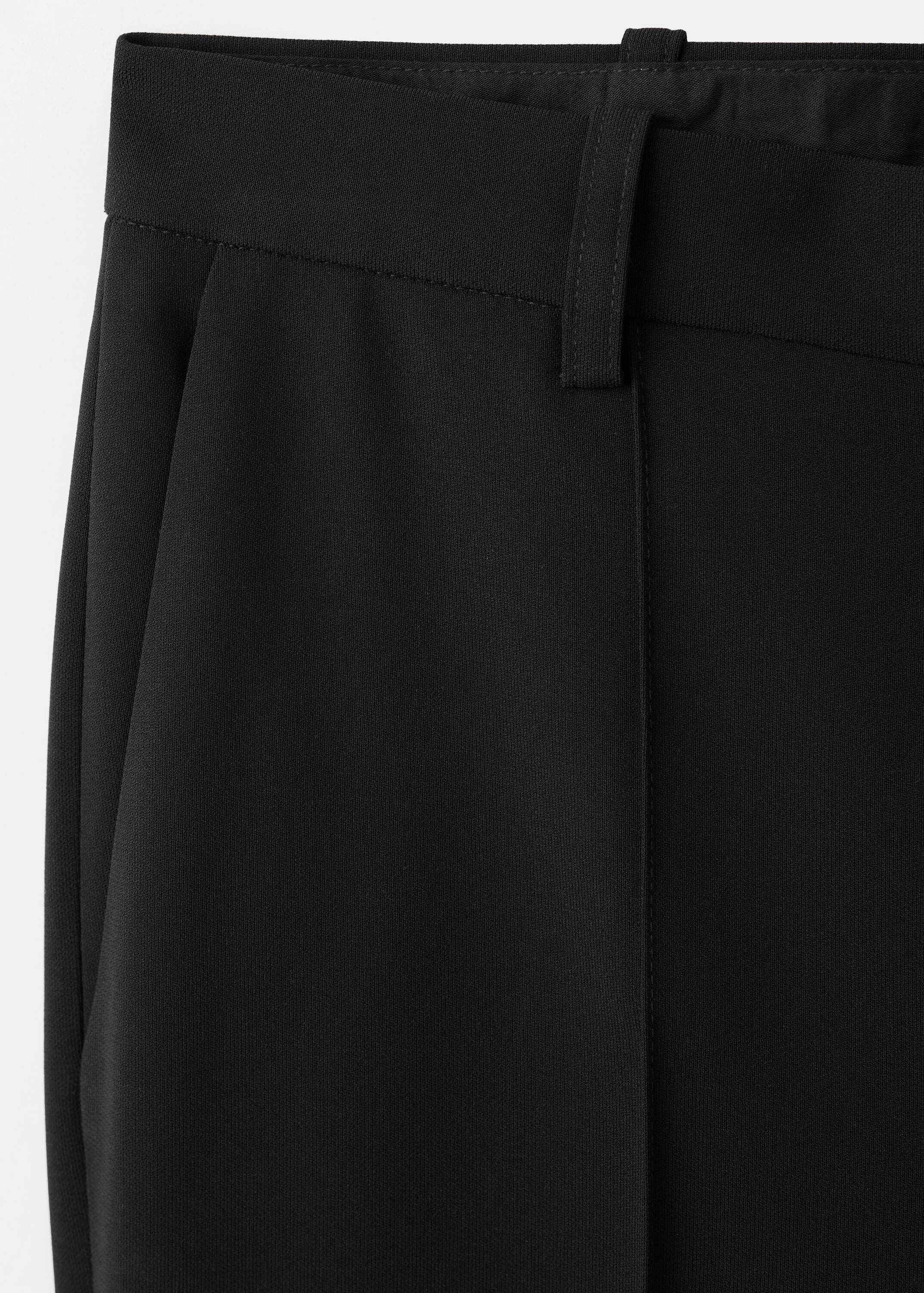 Flared trousers with seams