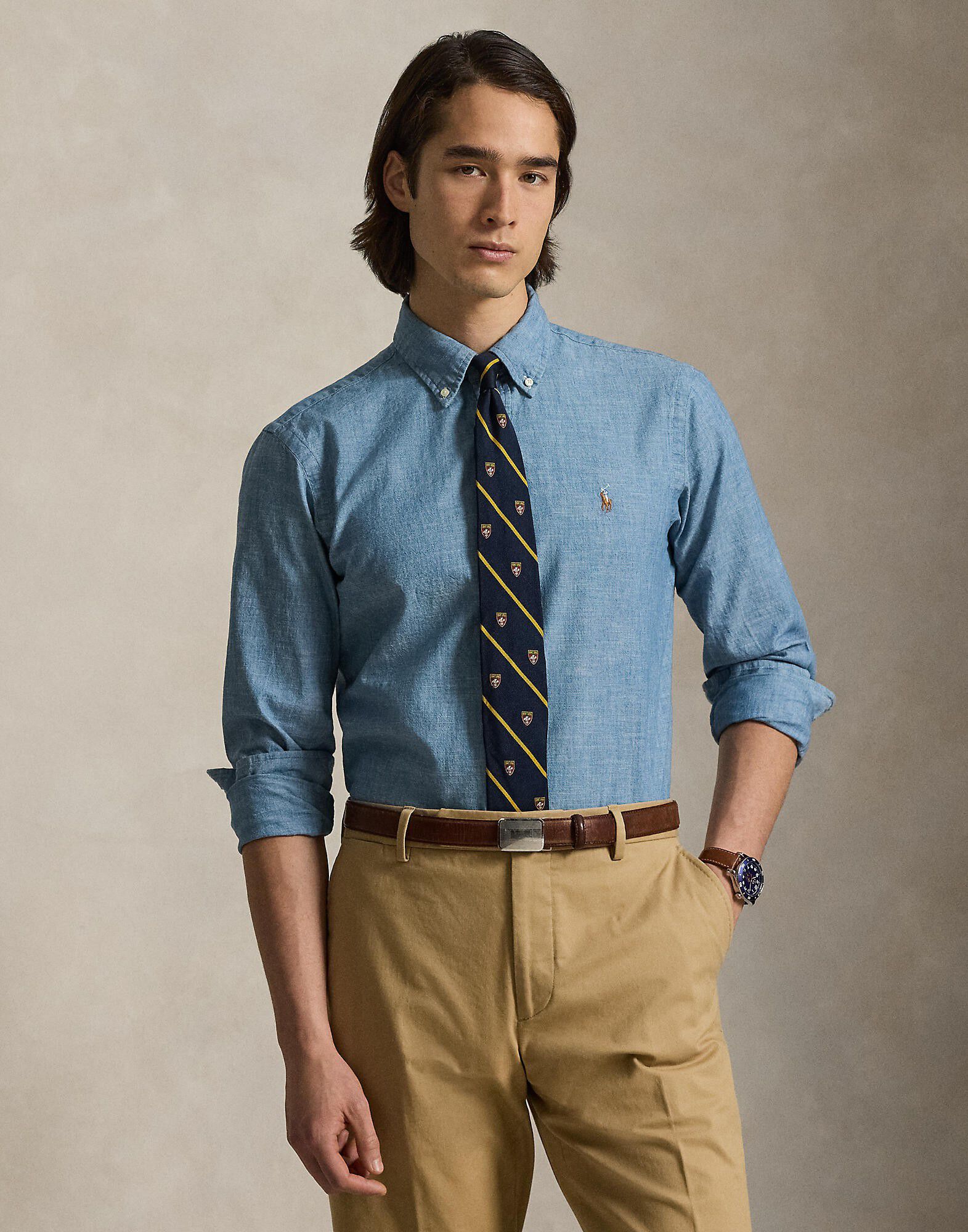 Custom Fit Chambray Shirt