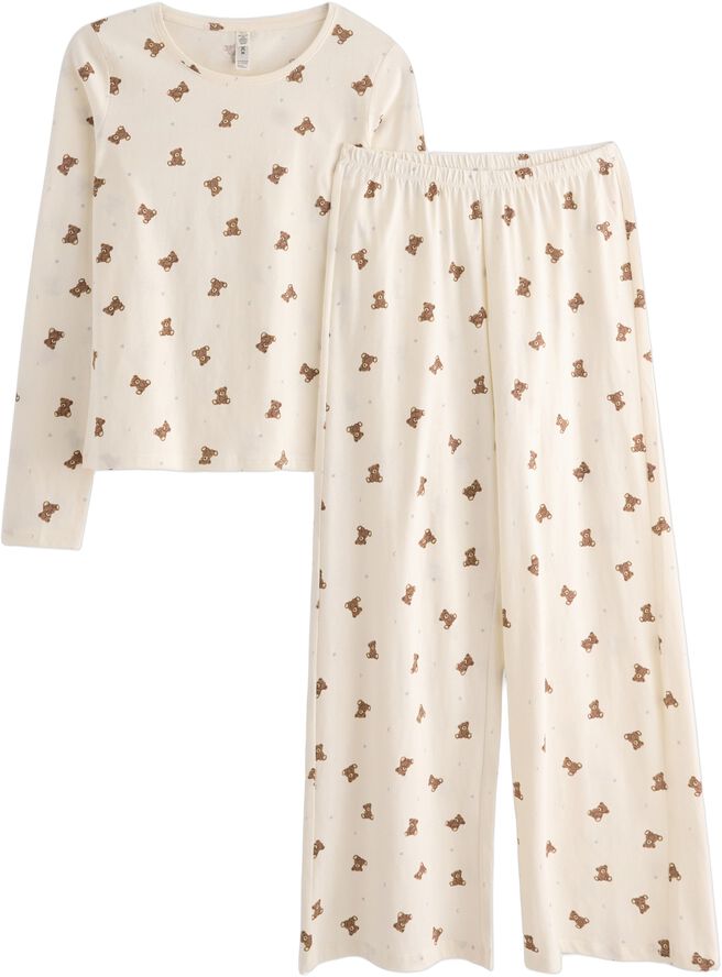 Cotton pyjama set with a long sleev