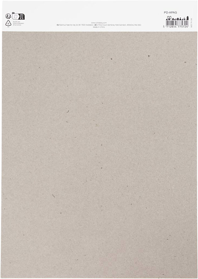 Akvarelpapir A4 sort, 15 ark