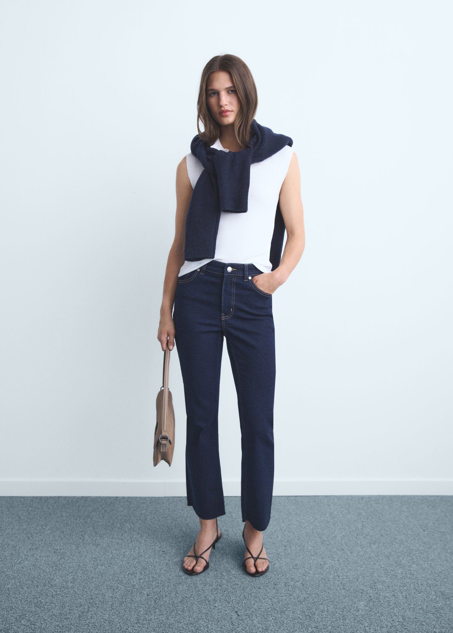 Sienna flared cropped jeans