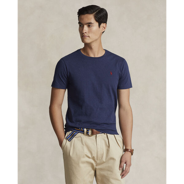 Custom Slim Fit Jersey Crewneck T-Shirt