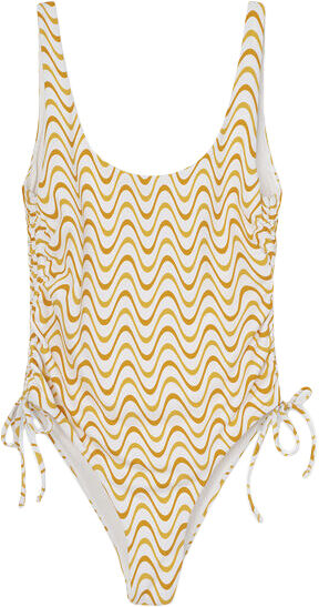 ENDROP SWIMSUIT AOP 5782 Apricot Wave-XS