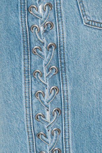 Twisted lacing jeans
