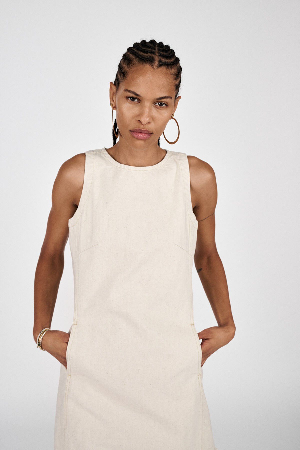 Denim ecru dress - Lizl