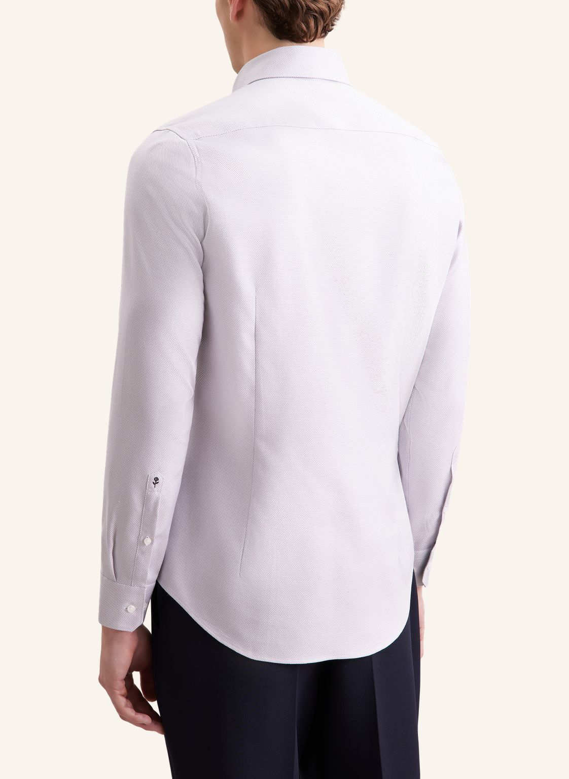 Business shirt Slim 1/1 Covered-Button-Down-Collar Structur