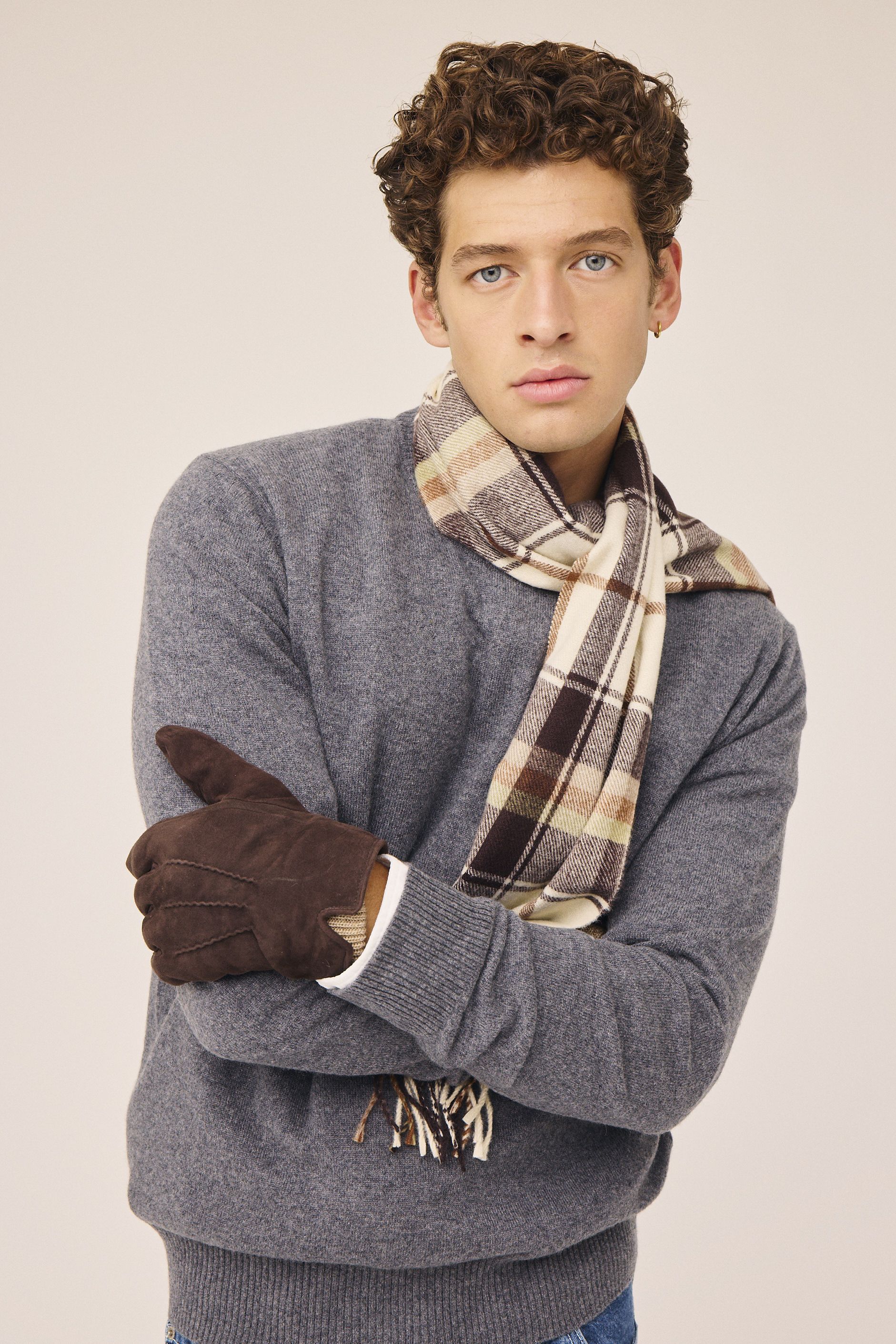 Matheo 2 LWG Sheep suede & wool mix gloves