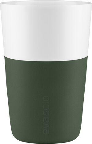 2 Cafe Latte-krus Emerald green