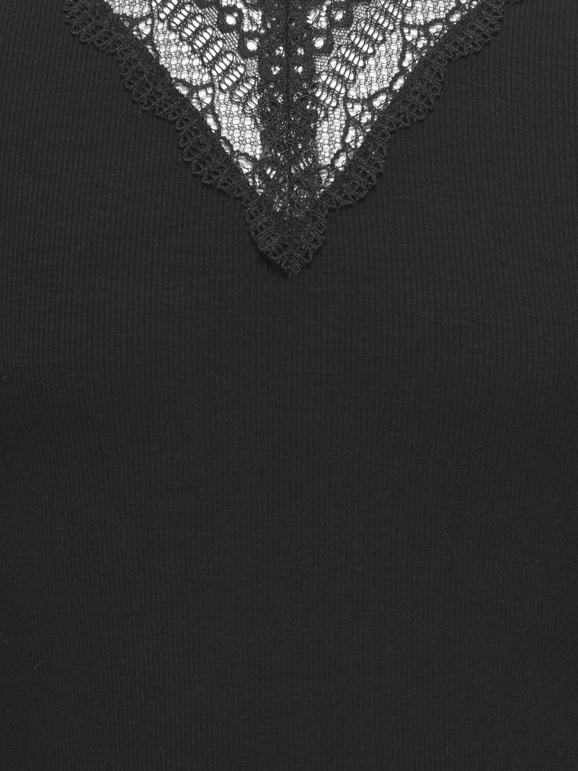 KOGTILDE L/S HIGH NECK LACE TOP CP