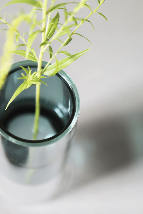 FLOWER TUBE, TALL TUBE, CYAN, 65200C