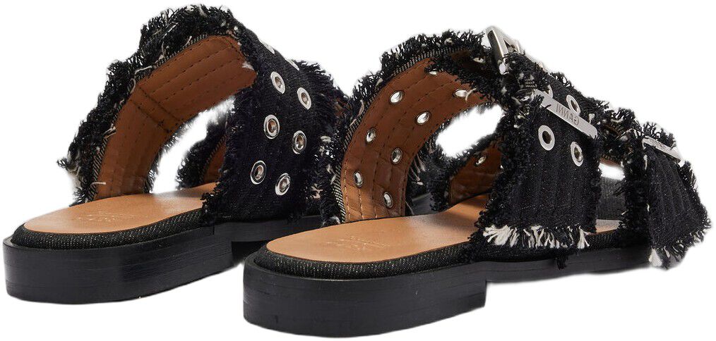 Feminine Buckle Two Strap Sandal De