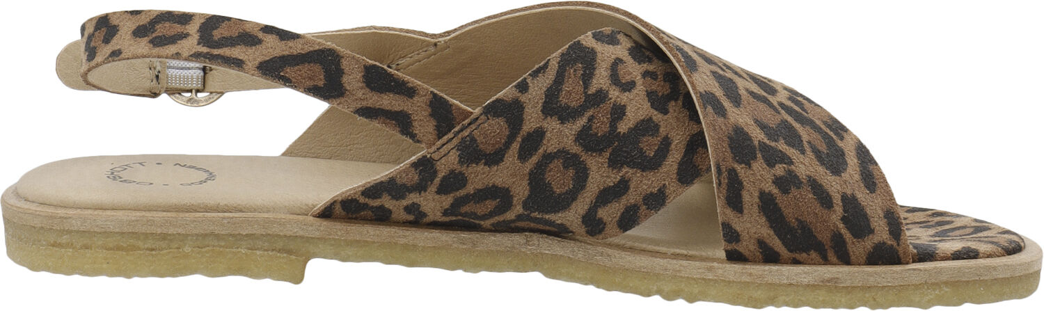 CASGITTA Cross Sandal Suede Print