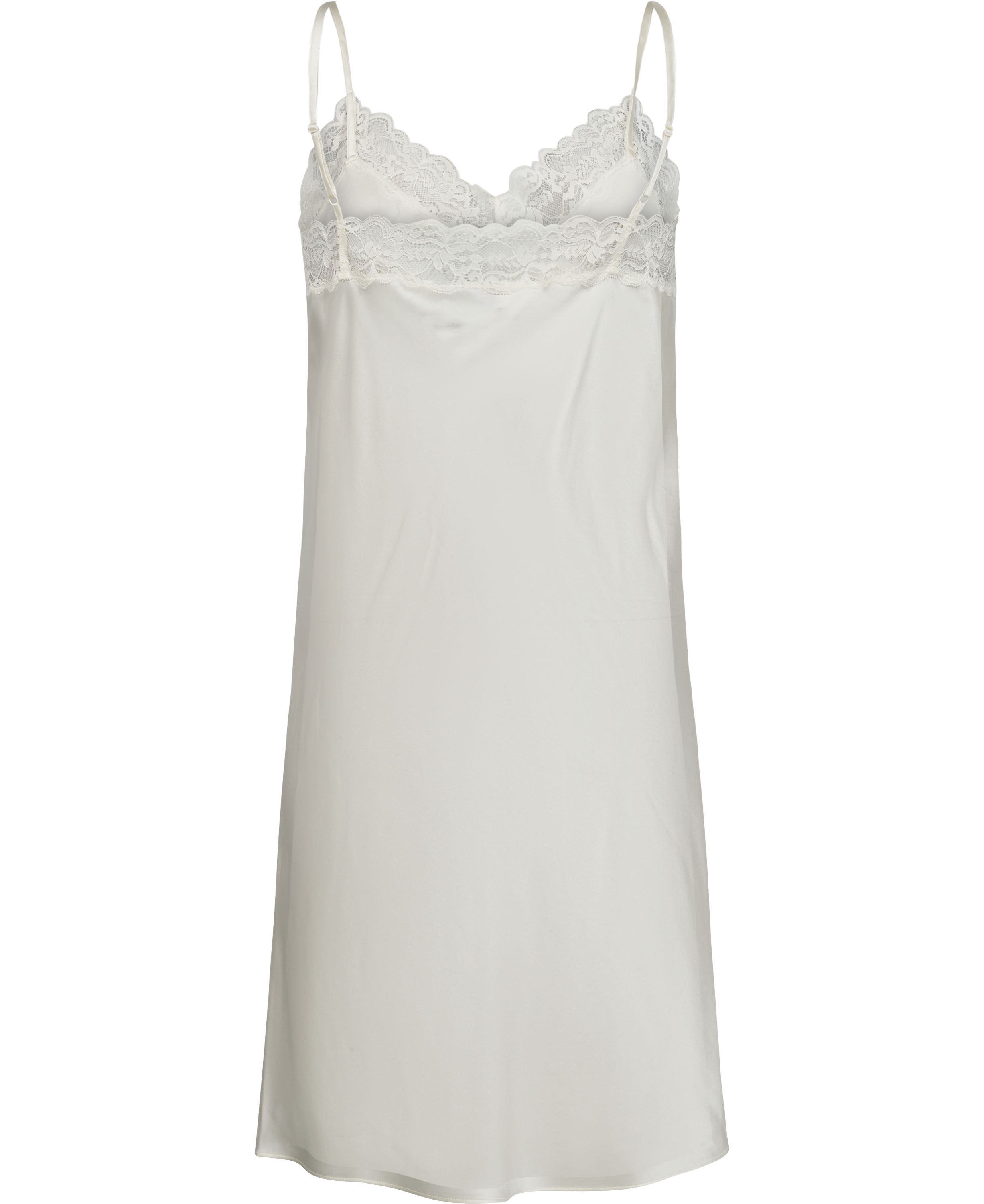 Moon 5 G - Slip Dress w. Lace, 100% Silk