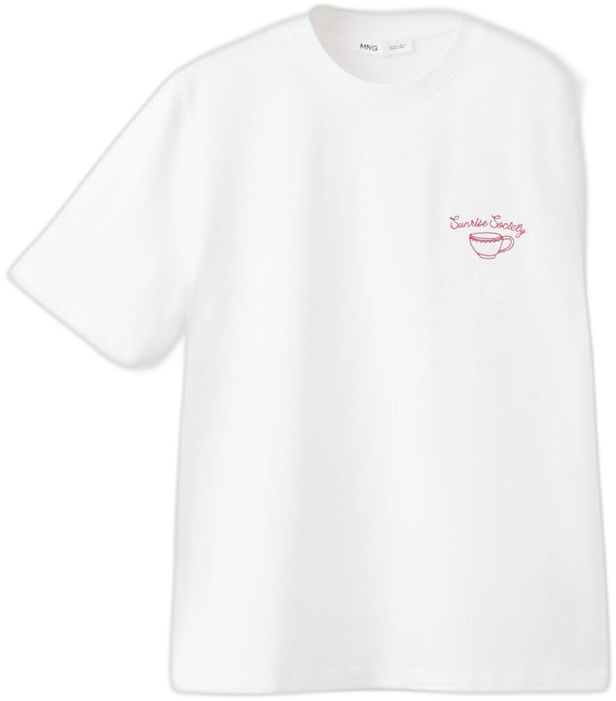 Printed cotton-blend t-shirt