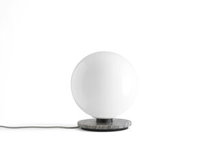 TR Bulb, Table/Wall Lamp, Grey Marble w. Shiny Opal Bulb