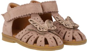 Sandal med sommerfugl og dobbelt velcro