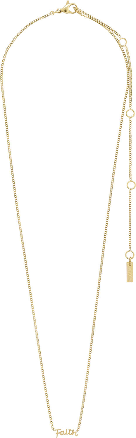 FAITH recycled necklace gold-plated