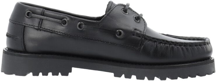 CASLENA Boat Shoe Pull Up Leather