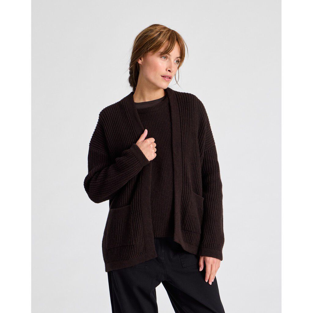 Mette Cardigan Lambswool Knit GOTS