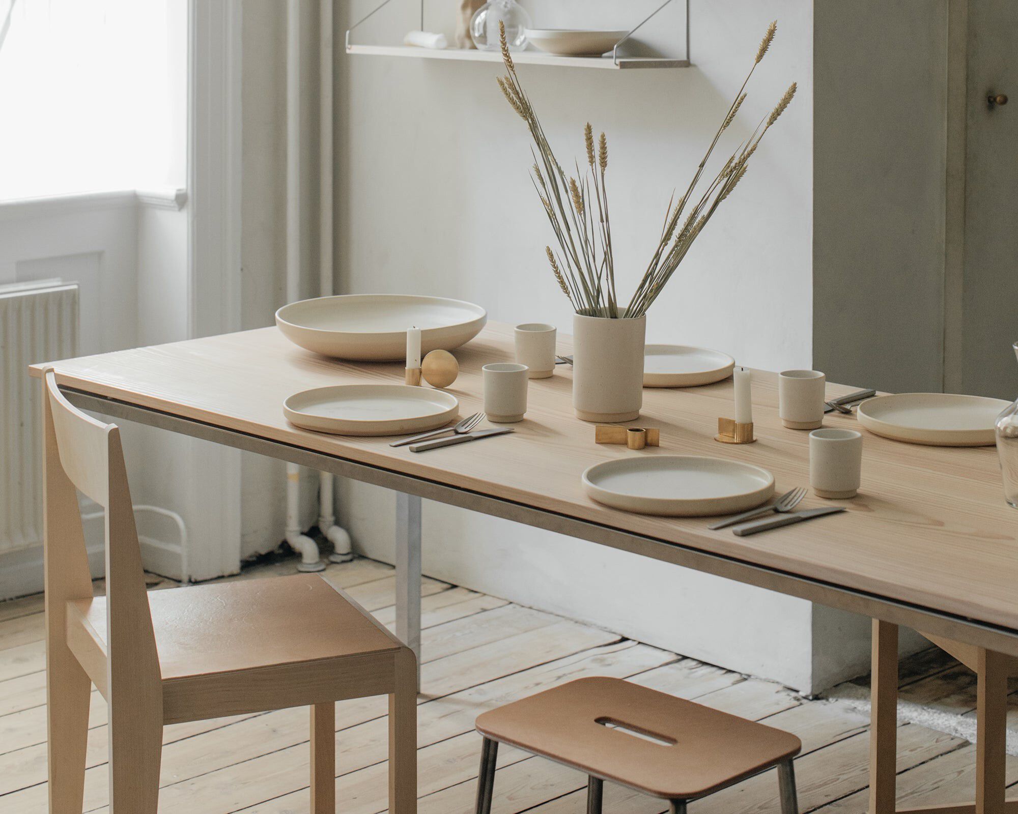 Otto Ceramic Plate Set of Two | White | Small