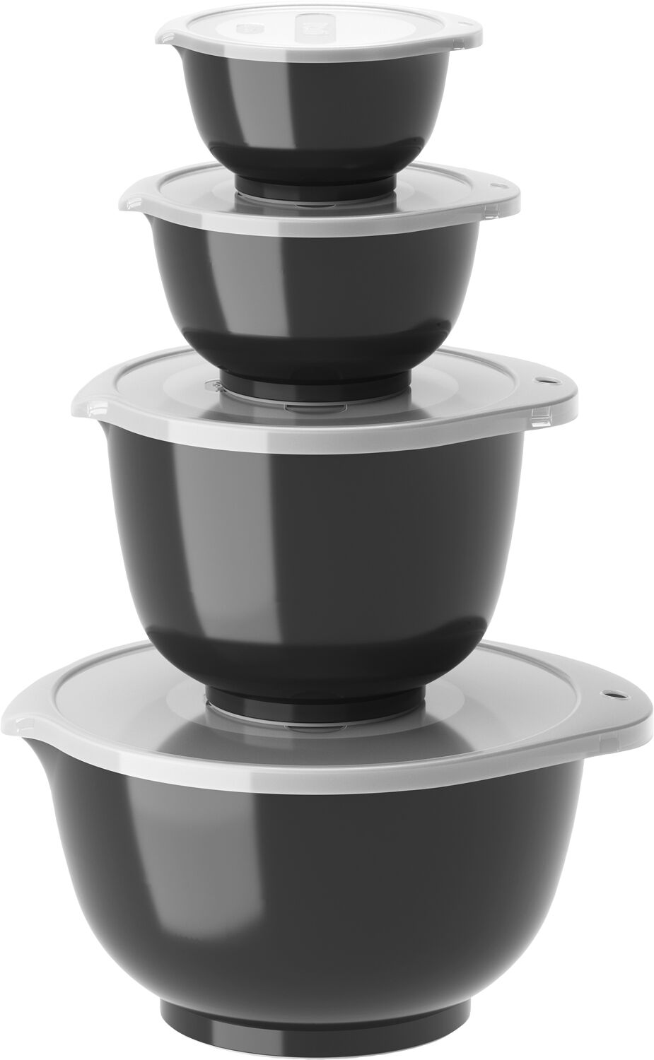 Margrethe-set 8 dlr 0,25 + 0,5 + 1,5 + 3 L Svart