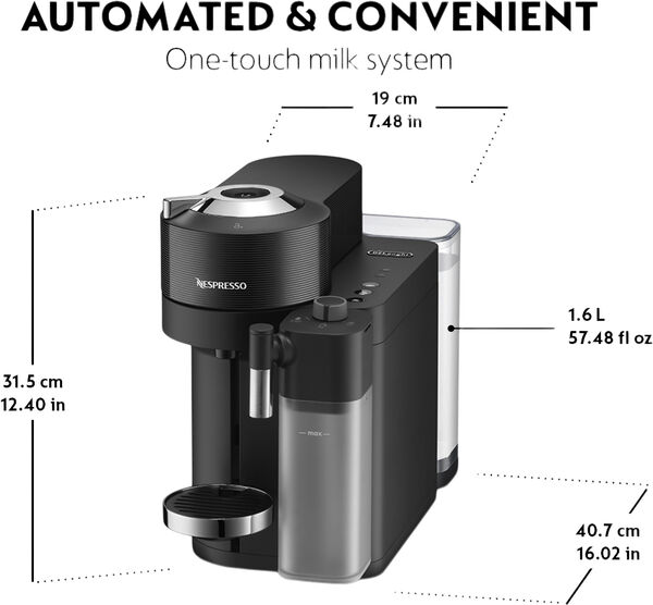 Nespresso Vertuo Lattissima Coffee Machine Delonghi, Matt