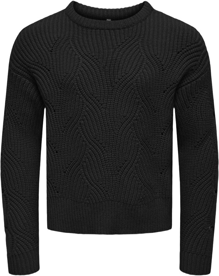 KOGKATIA LS STRUCTURE O-NECK CP KNT