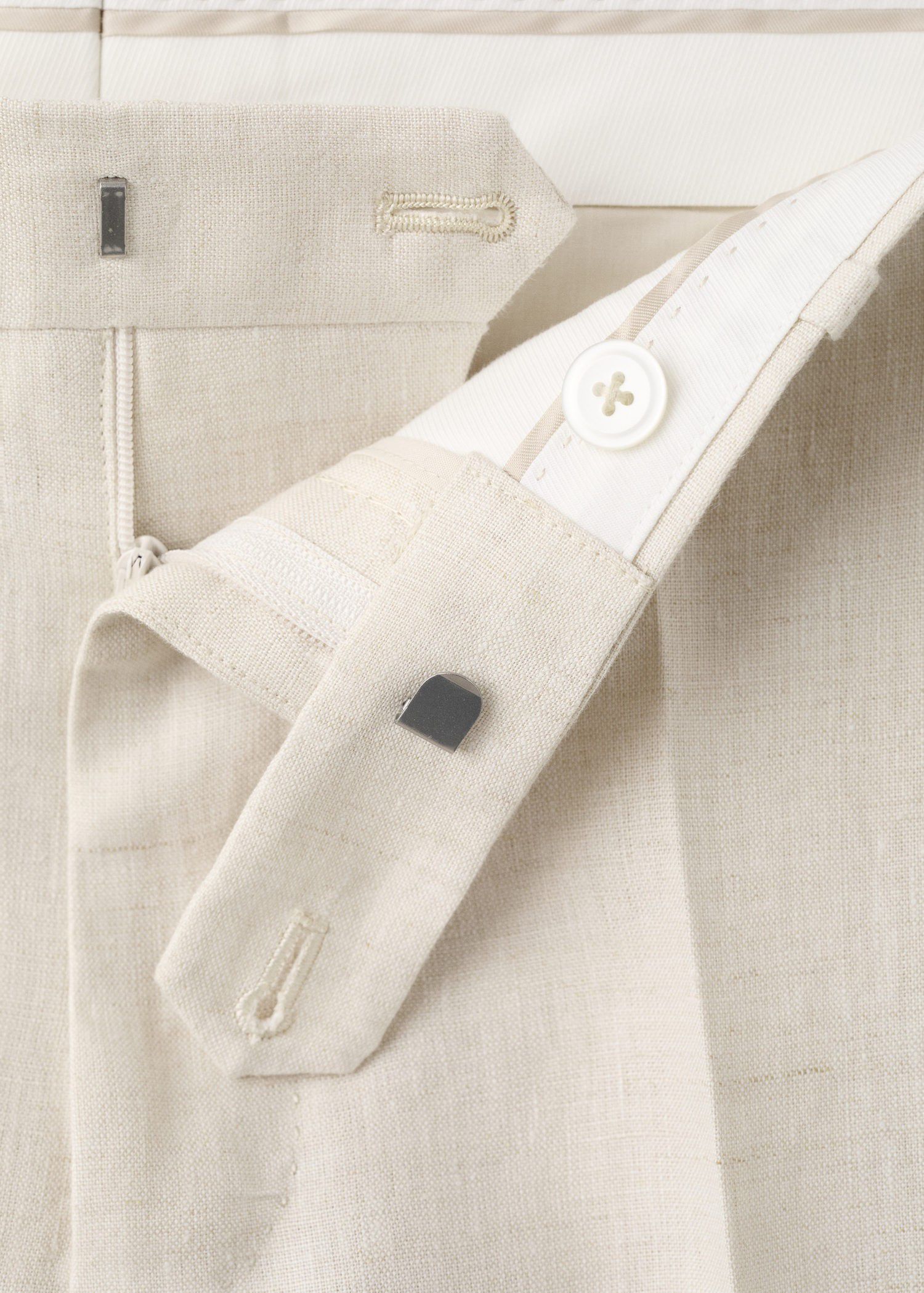 Amalfi 100% linen slim-fit suit tro