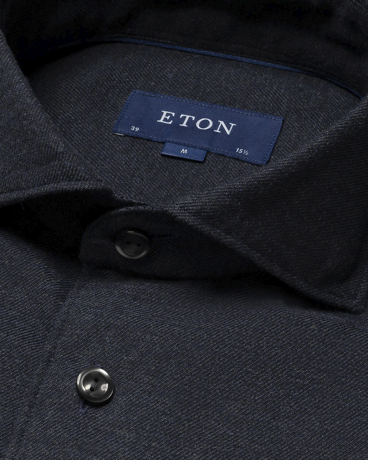 Slim Fit Navy Blue Flannel Shirt