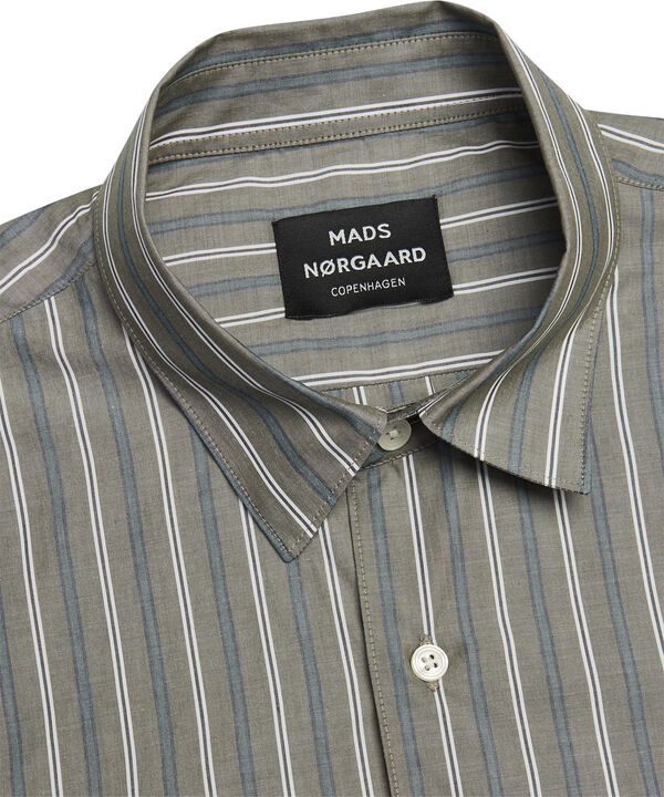 Cotton Poplin Stripe Malte Shirt