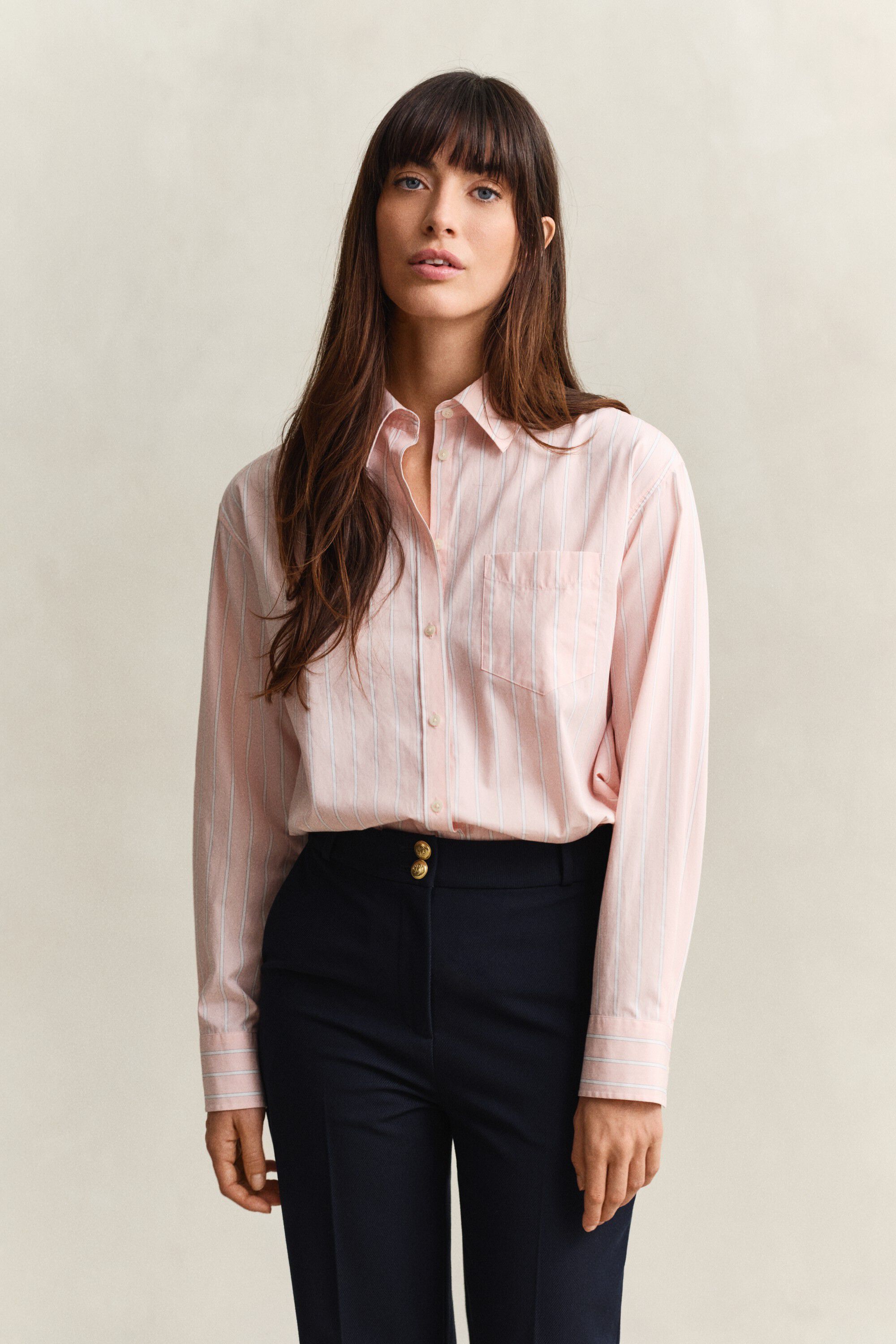 REL CLASSIC POPLIN STRIPE SHIRT
