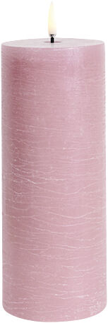 LED pillar candle, Dusty rose