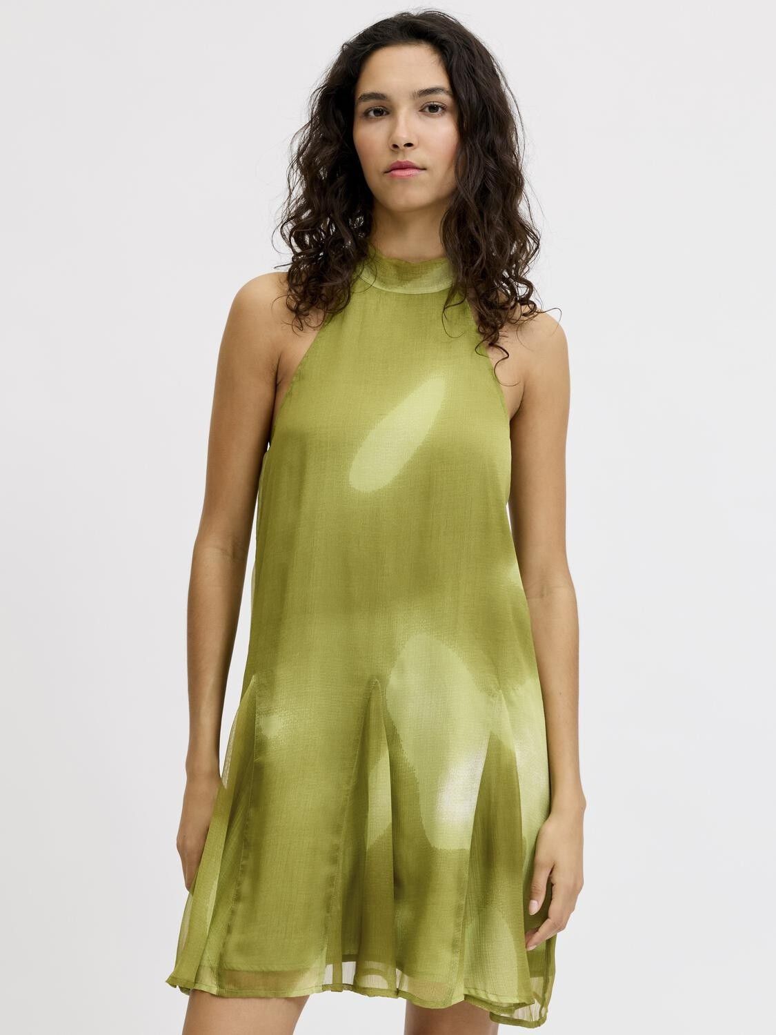 Jxemilia Chiffon Sl Halterneck Dress Wvn