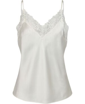 Moon 3 G - Strap Top w. Lace, 100% Silk