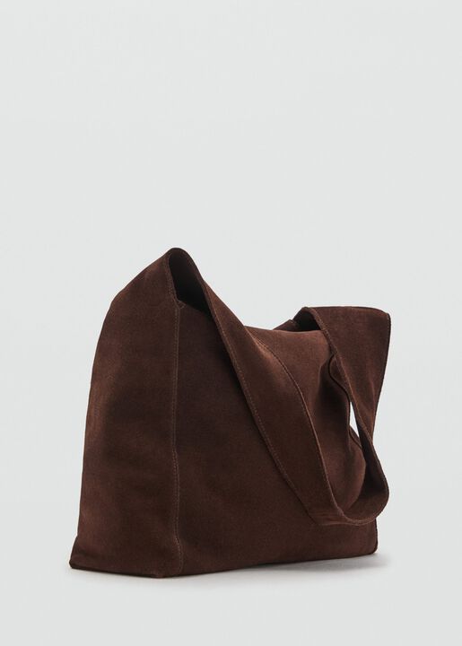 Suede shoulder bag