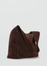 Suede shoulder bag
