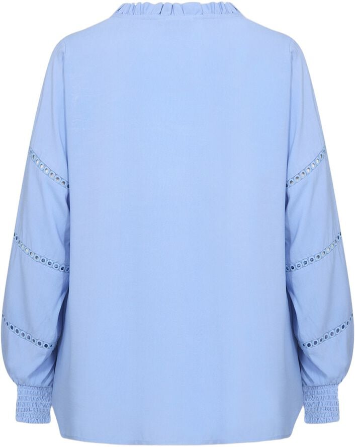 Curvy WA-SIA 32 Bluse Lyseblå