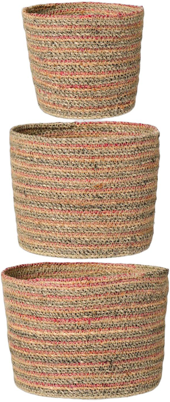 Kurves&aelig;t a 3 multifarvet cylinderformet