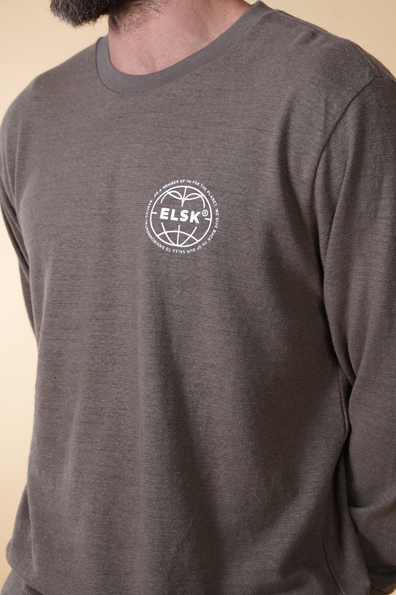 STATEMENT GLOBE CH MEN'S HEMP LONGSLEEVE