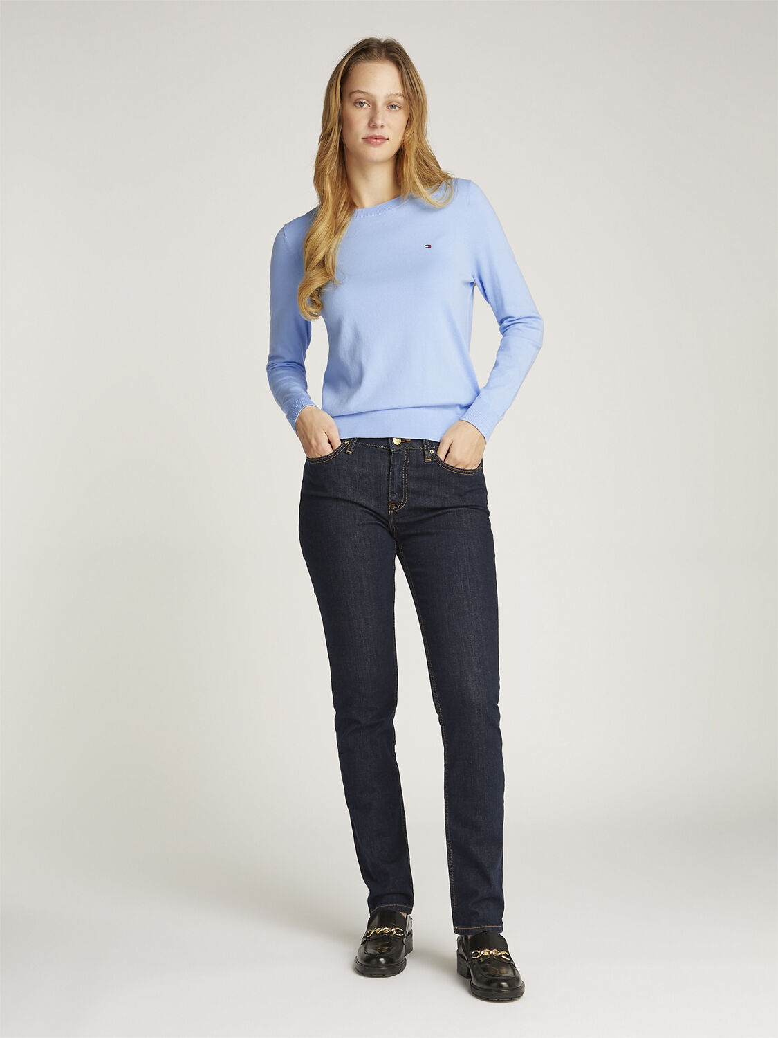 CO JERSEY STITCH C-NK LS SWT