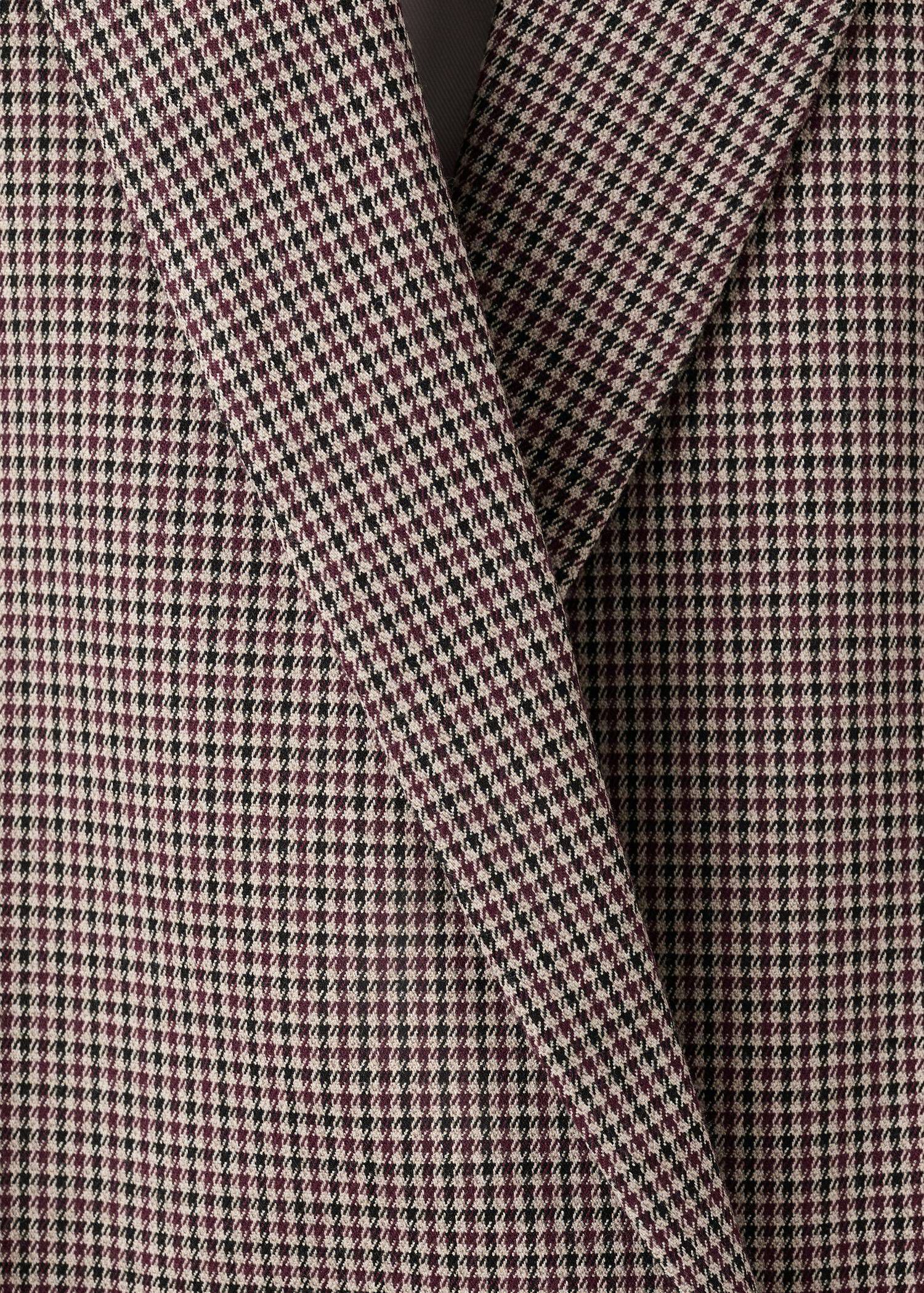 Double-breasted micro-houndstooth j