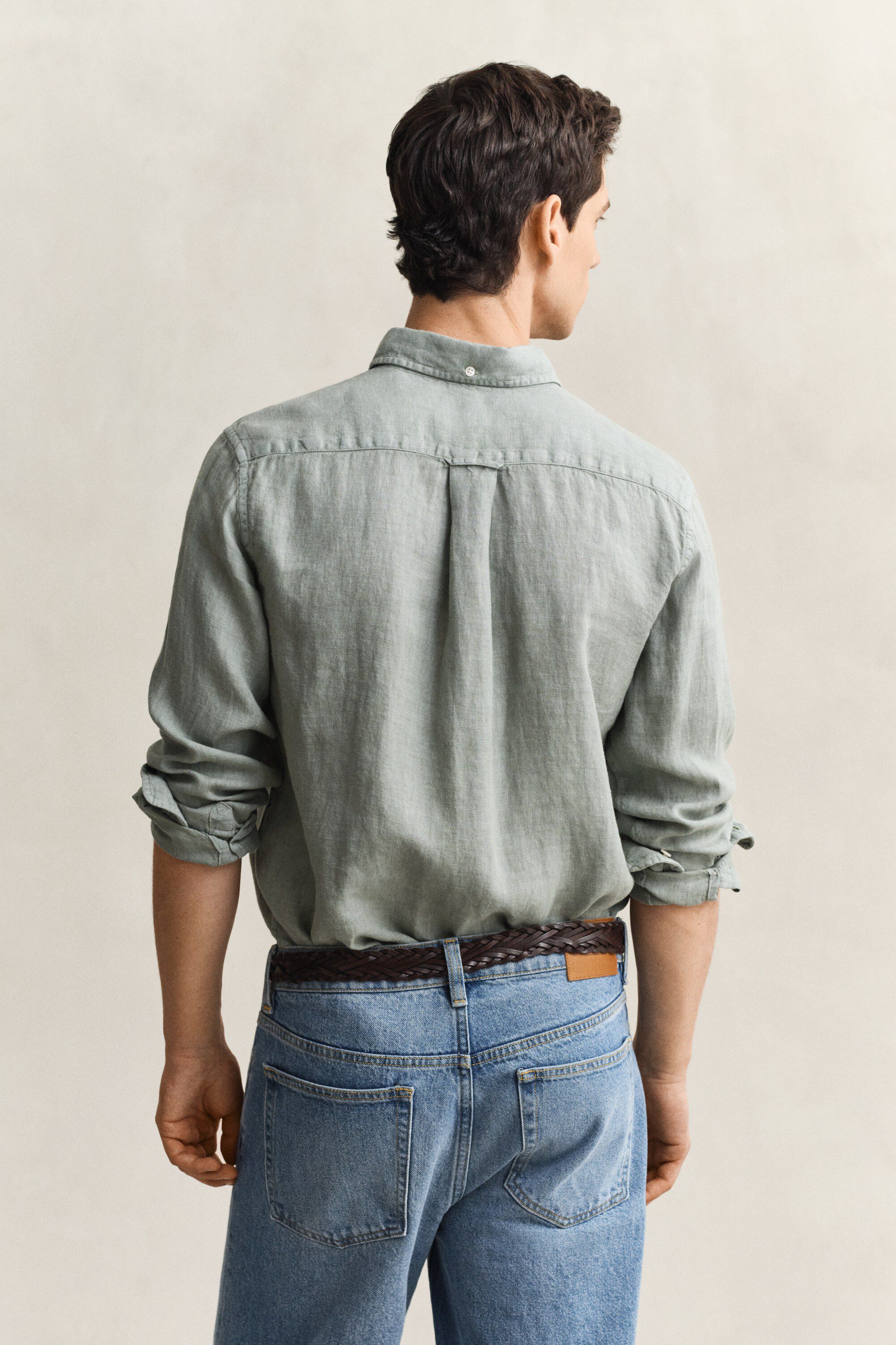 REG GMNT DYED LINEN SHIRT