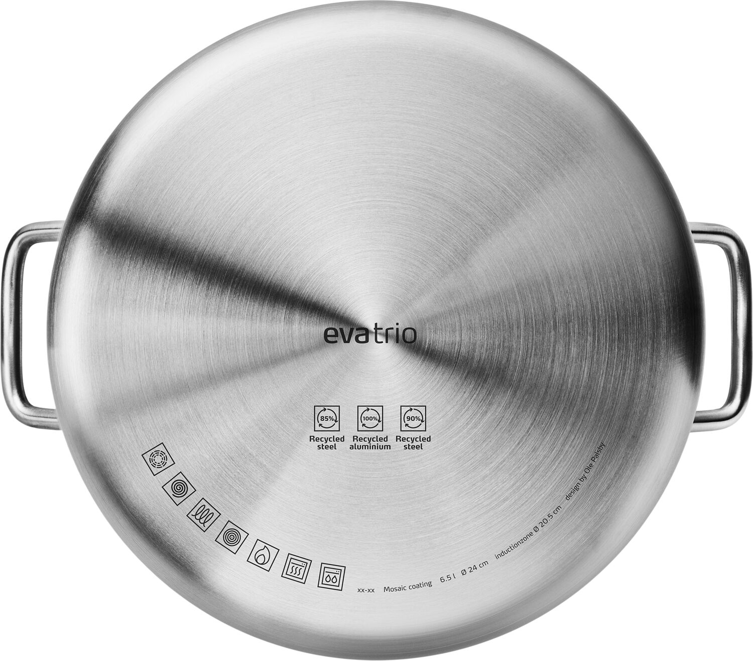 Multi Gryde 6,5 l 24 cm Mosaic keramisk Slip-Let&reg; bel&aelig;gning