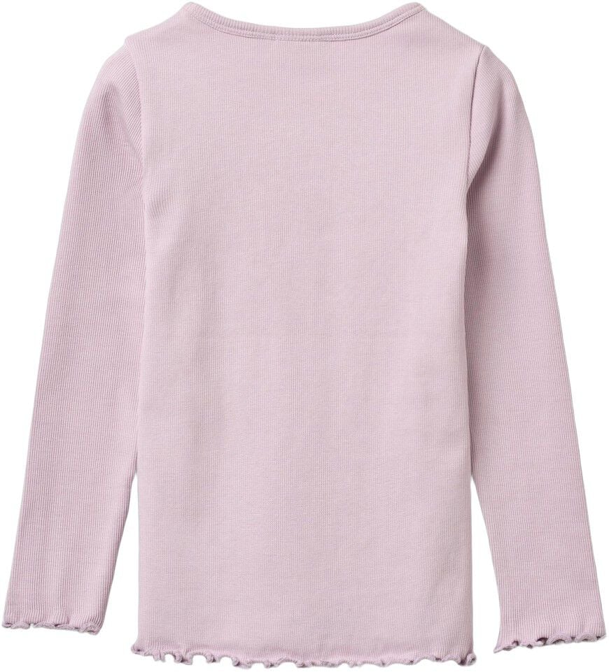 Lang&aelig;rmet Rib T-shirt Ida