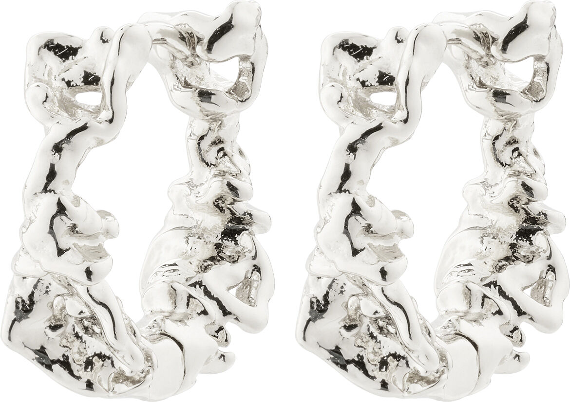 TRUST recycled hoop earrings silver-plated