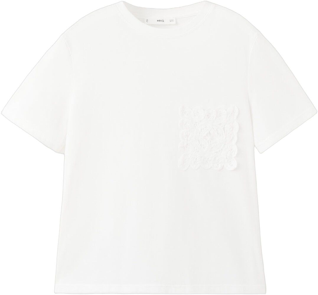 Embroidered cotton T-shirt