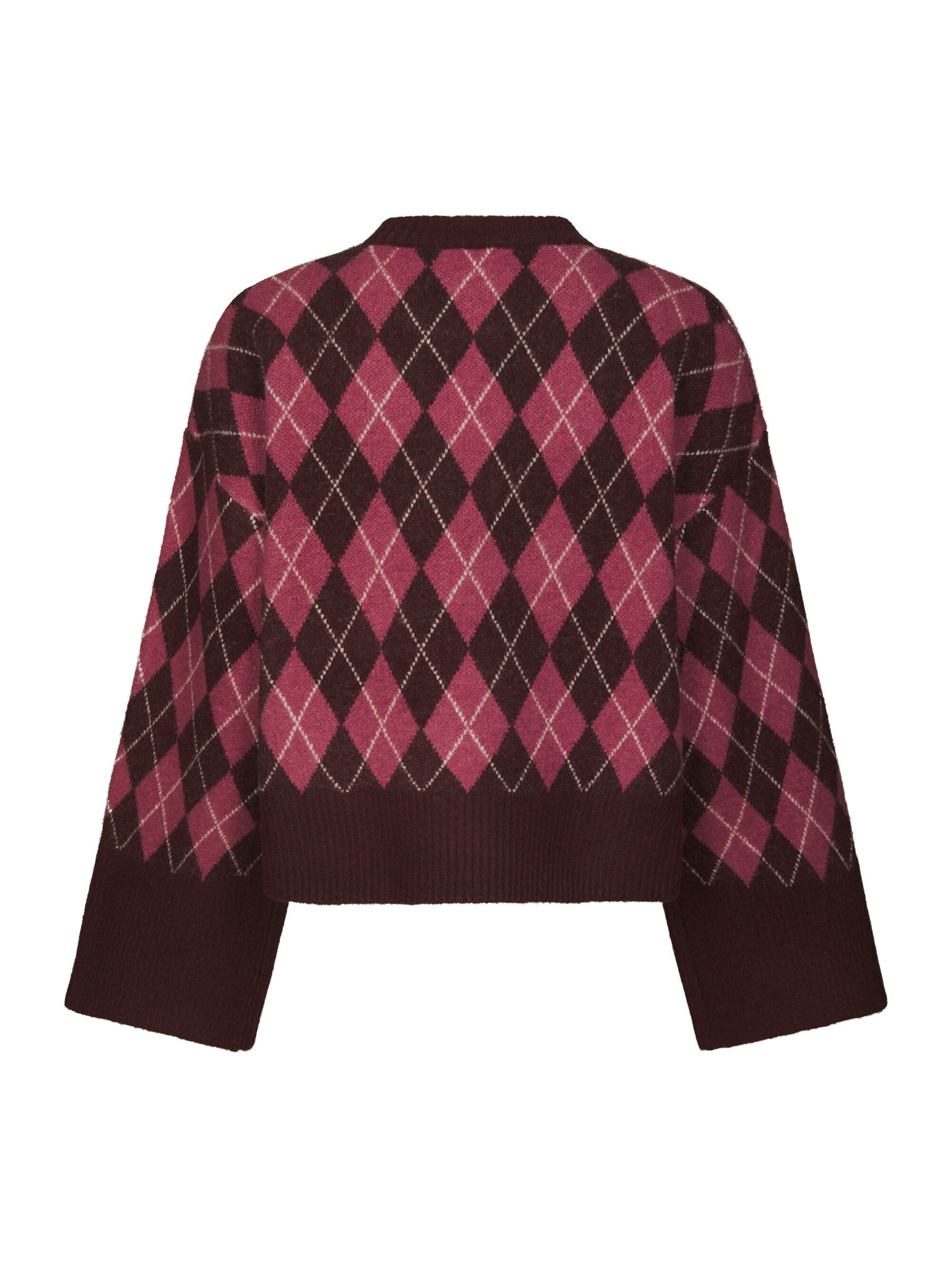 Kick Check Knit Blouse