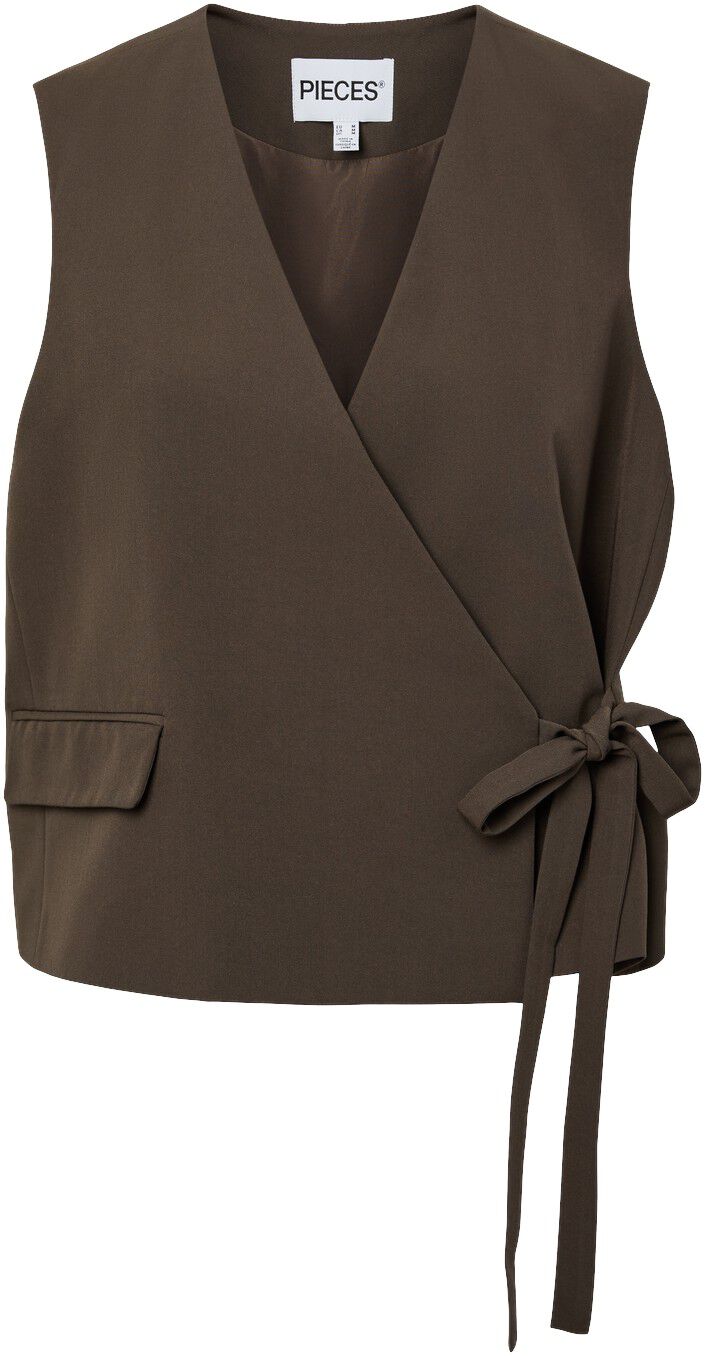 Pcemy Tailored Vest W. Tie Detail