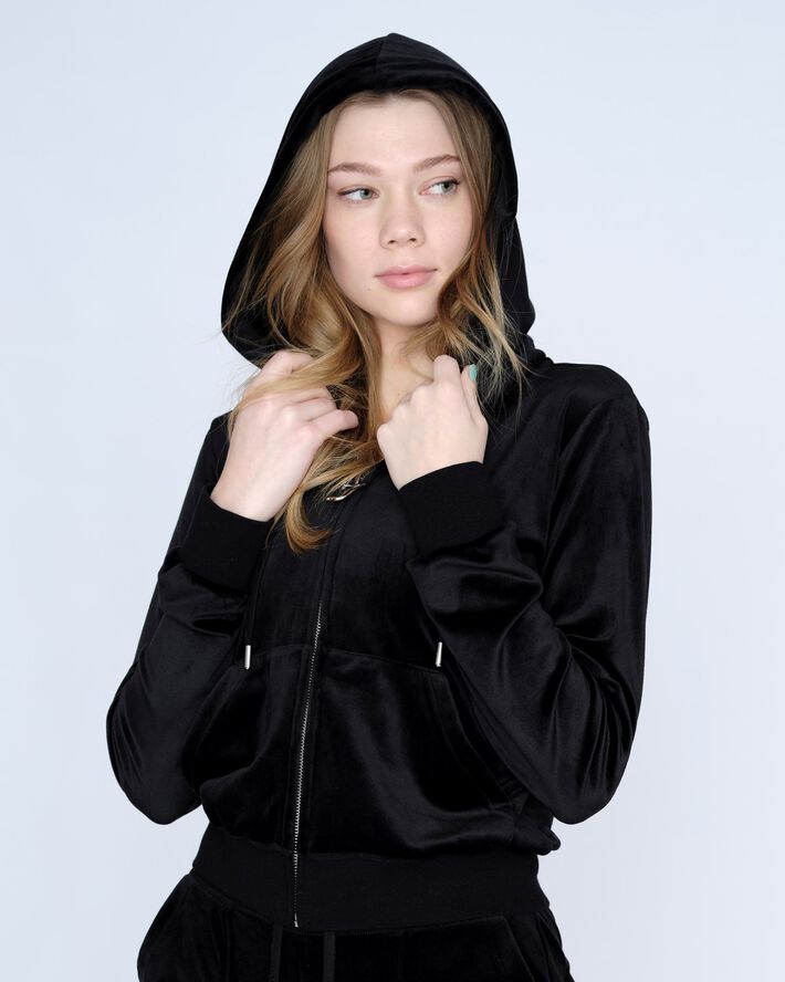 Robertson Classic Velour Zip Trough Hoodie
